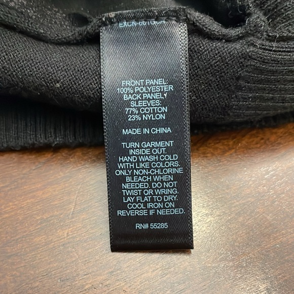 Faux Suede Black Sweater by Express - Picture 15 of 15